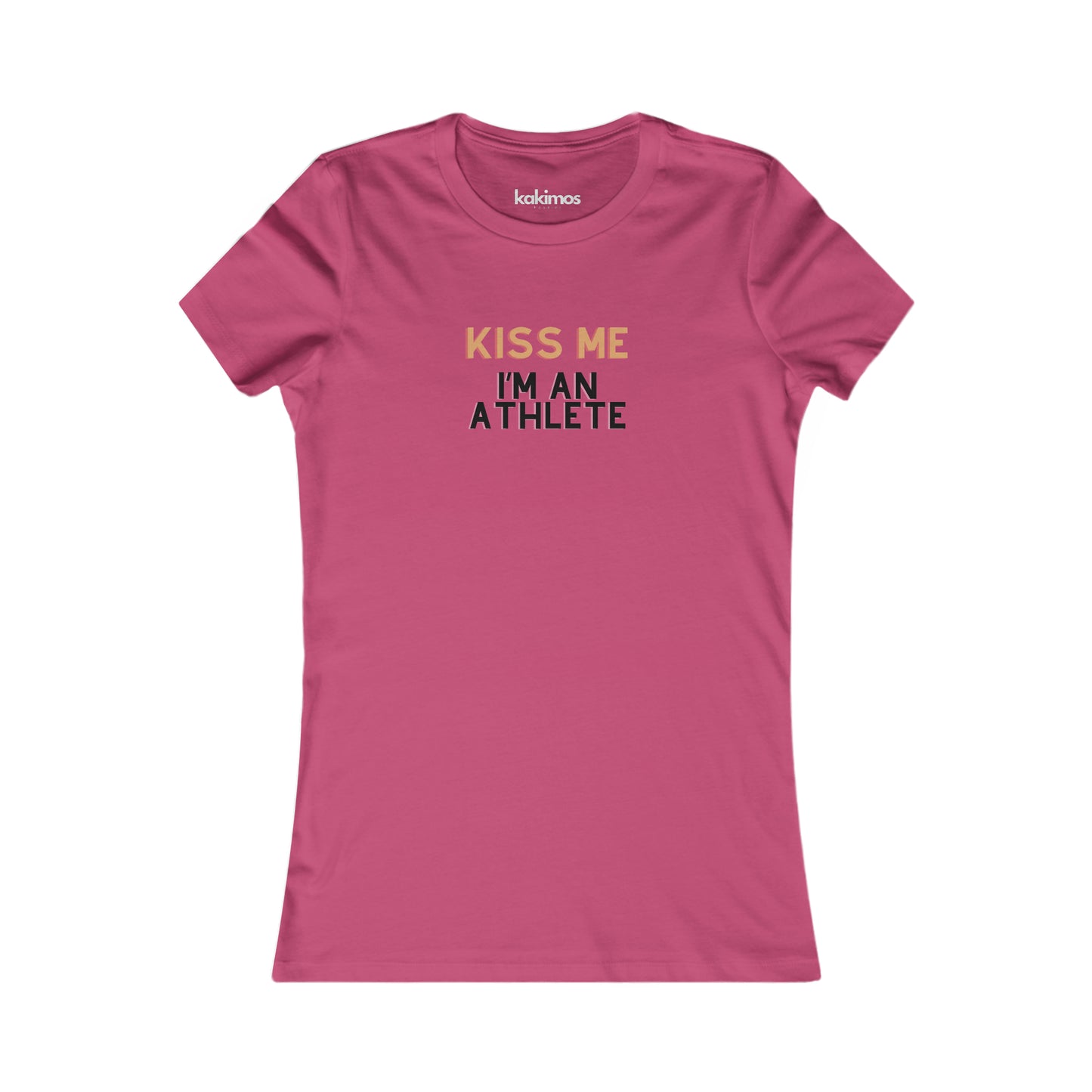 T-shirt Femme - Kiss me im an athlete