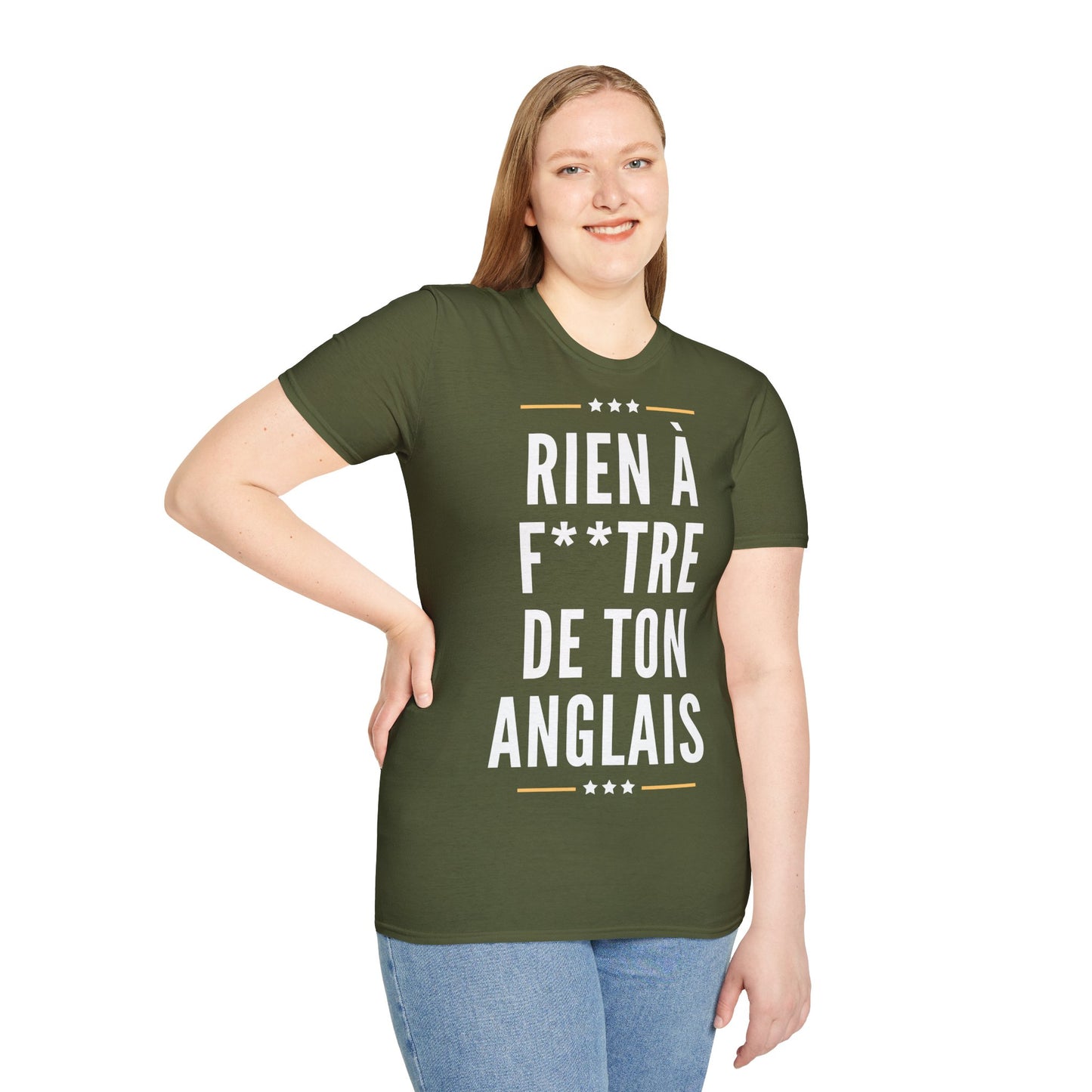 T-Shirt Unisex - Rien à Foutre de ton anglais
