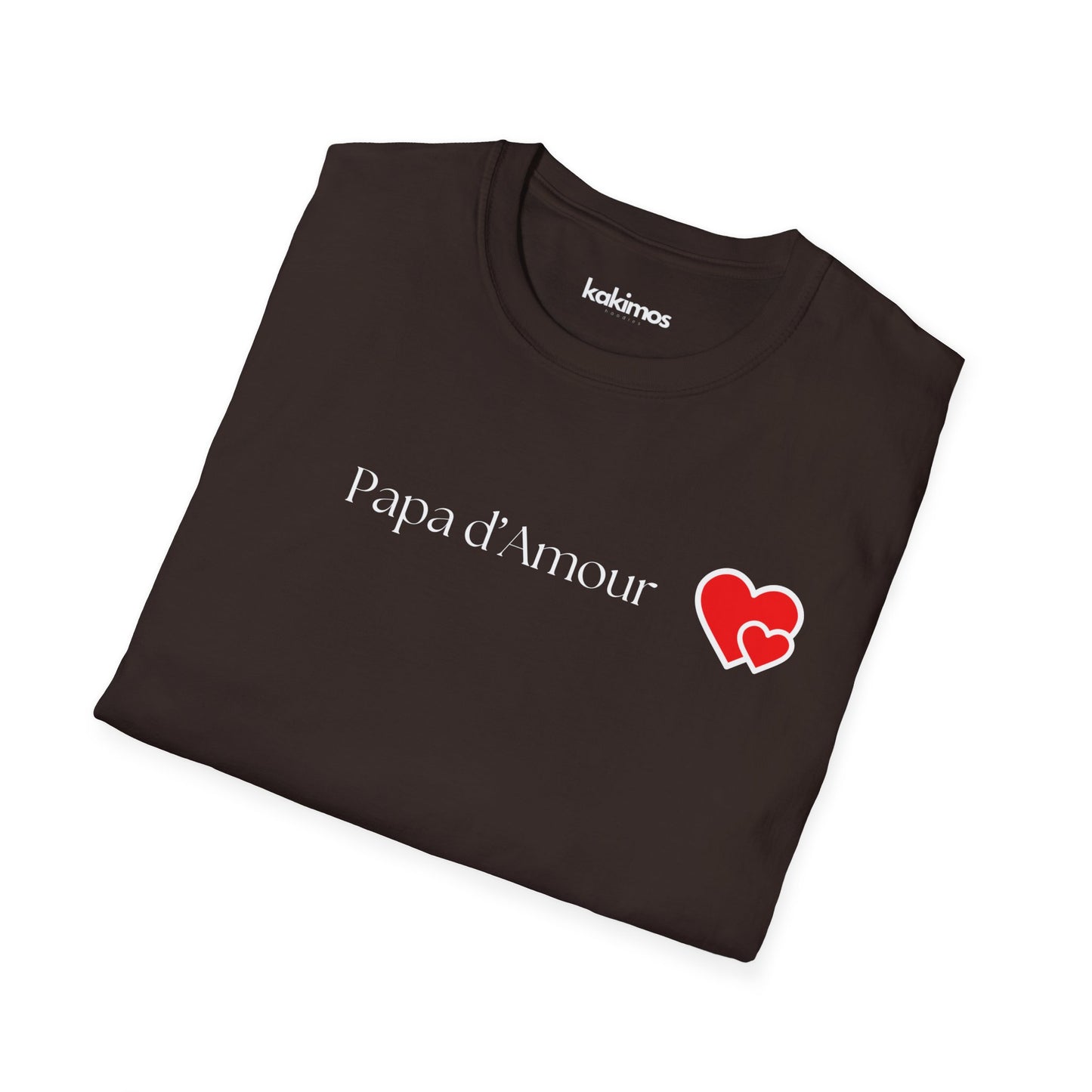 T-Shirt Unisex - Papa d'amour, bonne fêtes papa