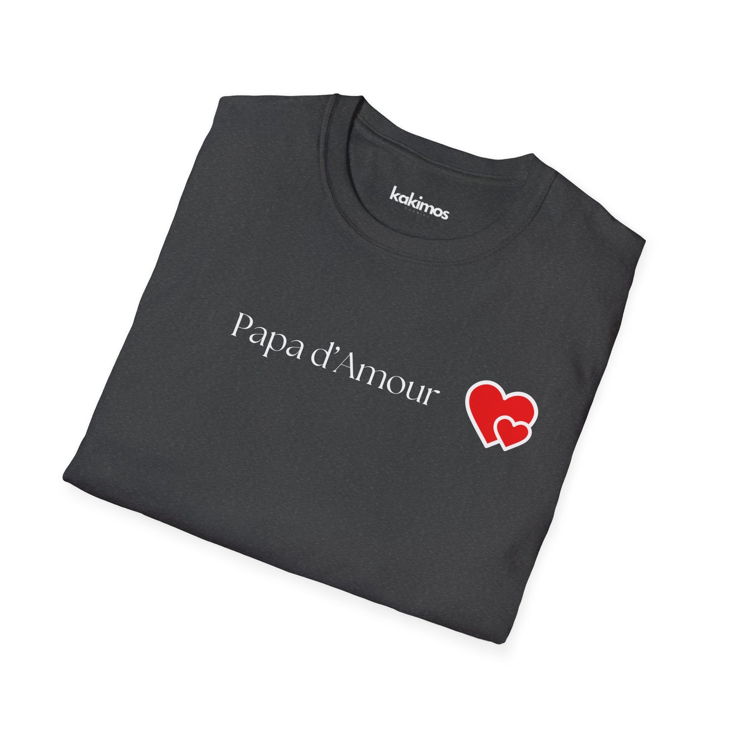 T-Shirt Unisex - Papa d'amour, bonne fêtes papa