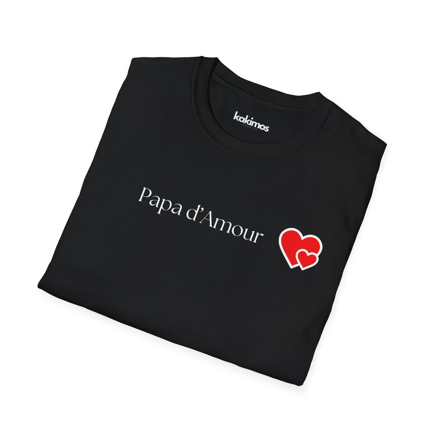 T-Shirt Unisex - Papa d'amour, bonne fêtes papa
