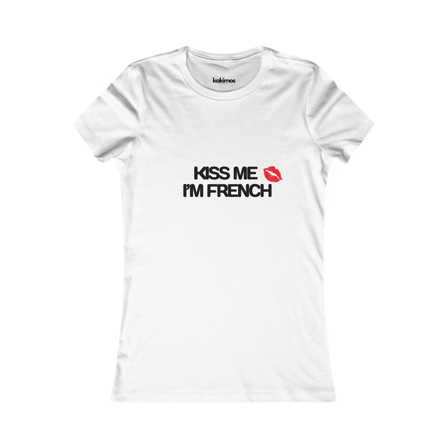T-shirt Femme - Kiss me i'm french
