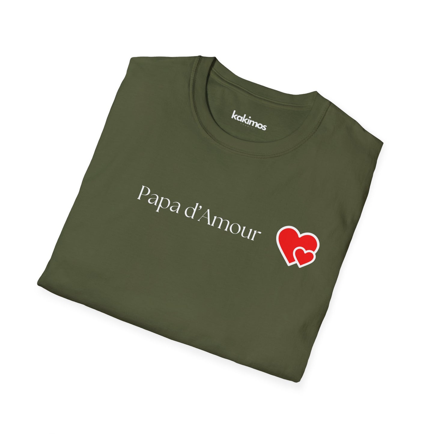 T-Shirt Unisex - Papa d'amour, bonne fêtes papa