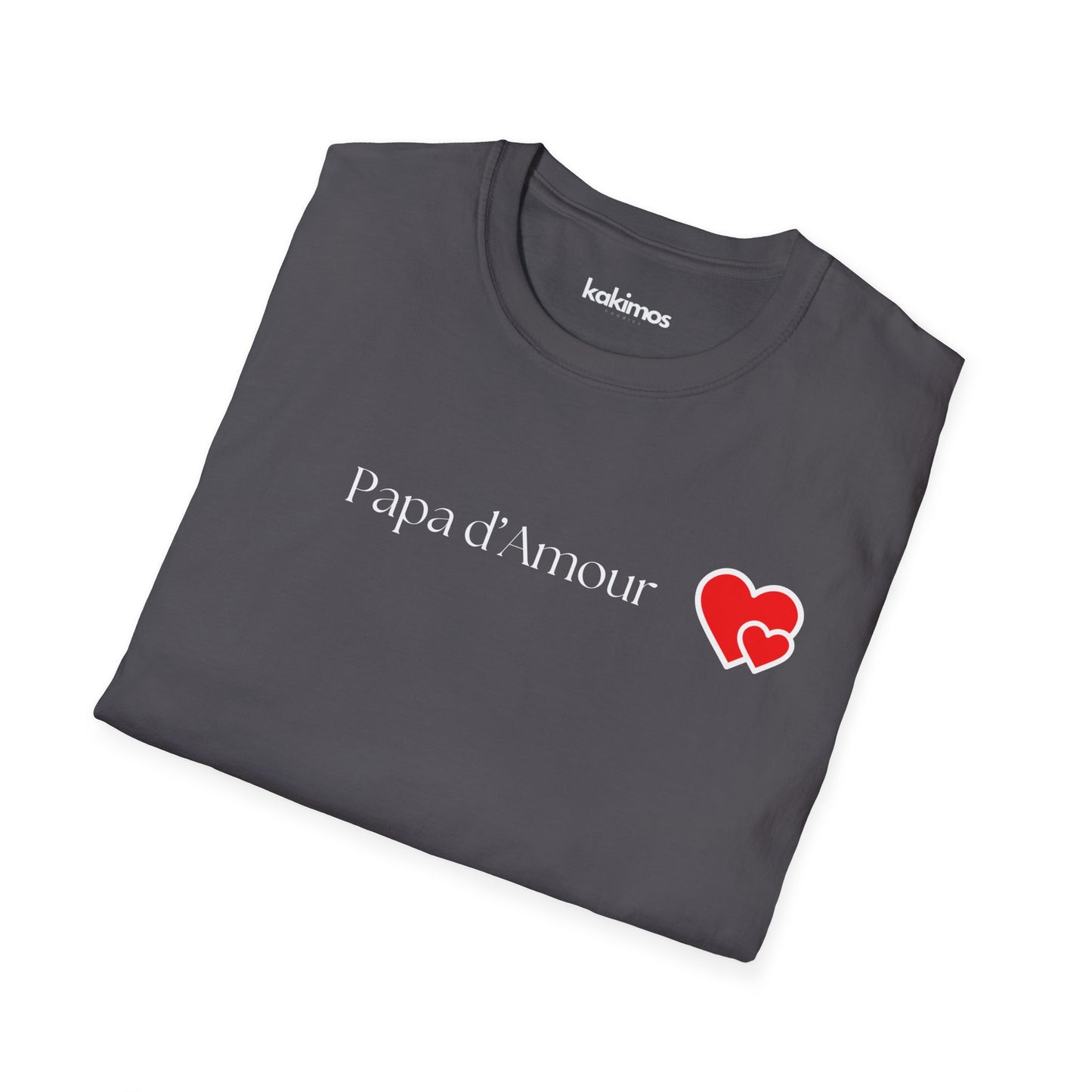 T-Shirt Unisex - Papa d'amour, bonne fêtes papa