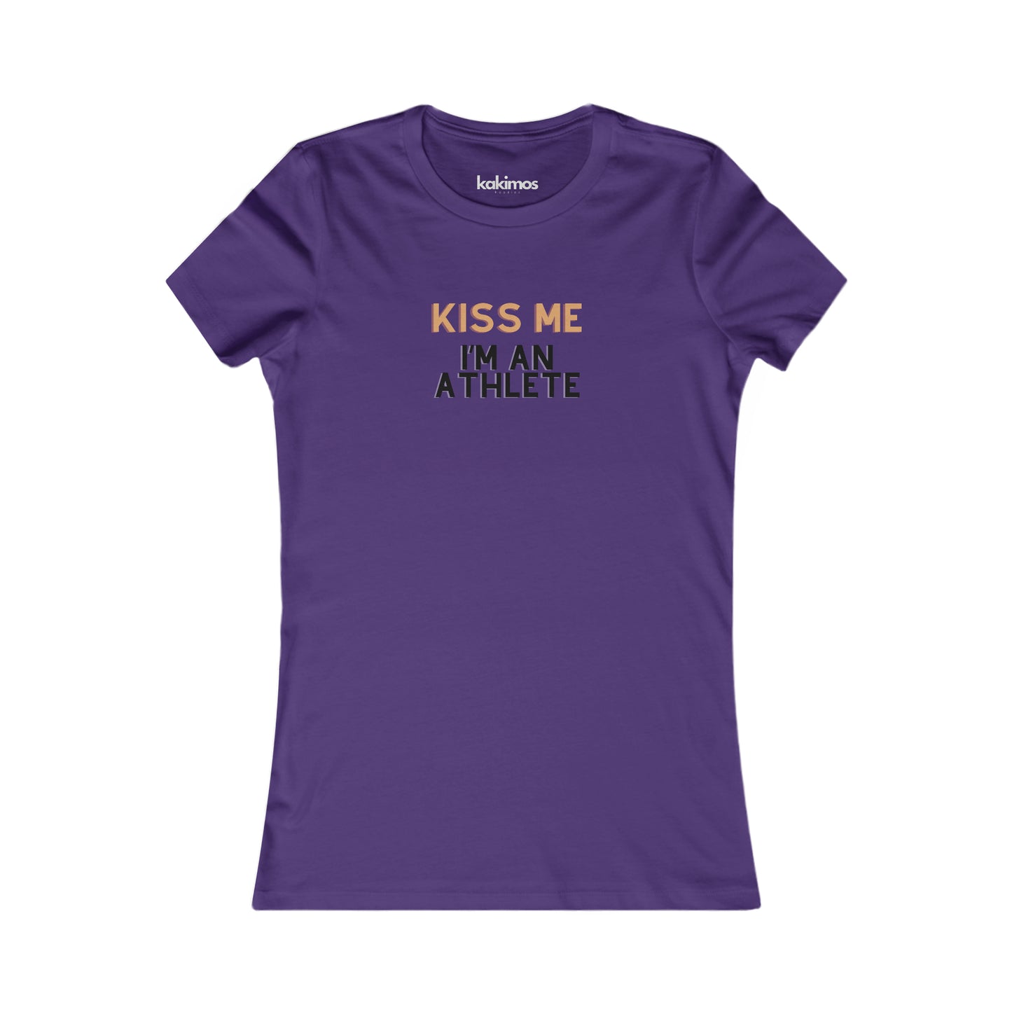 T-shirt Femme - Kiss me im an athlete