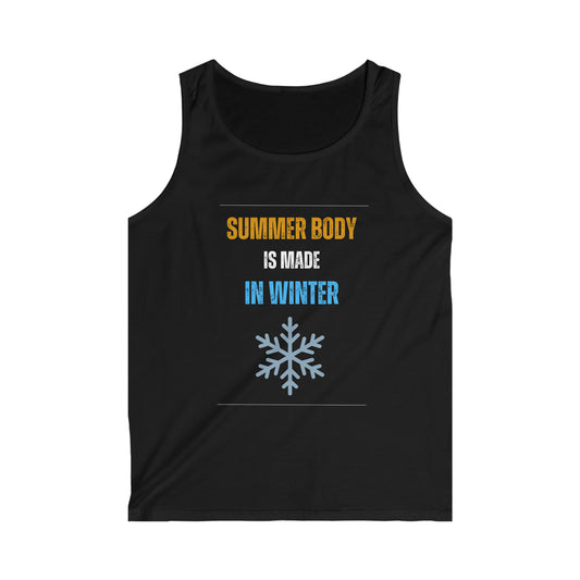 Débardeur Homme Softstyle - Summer body is made in winter