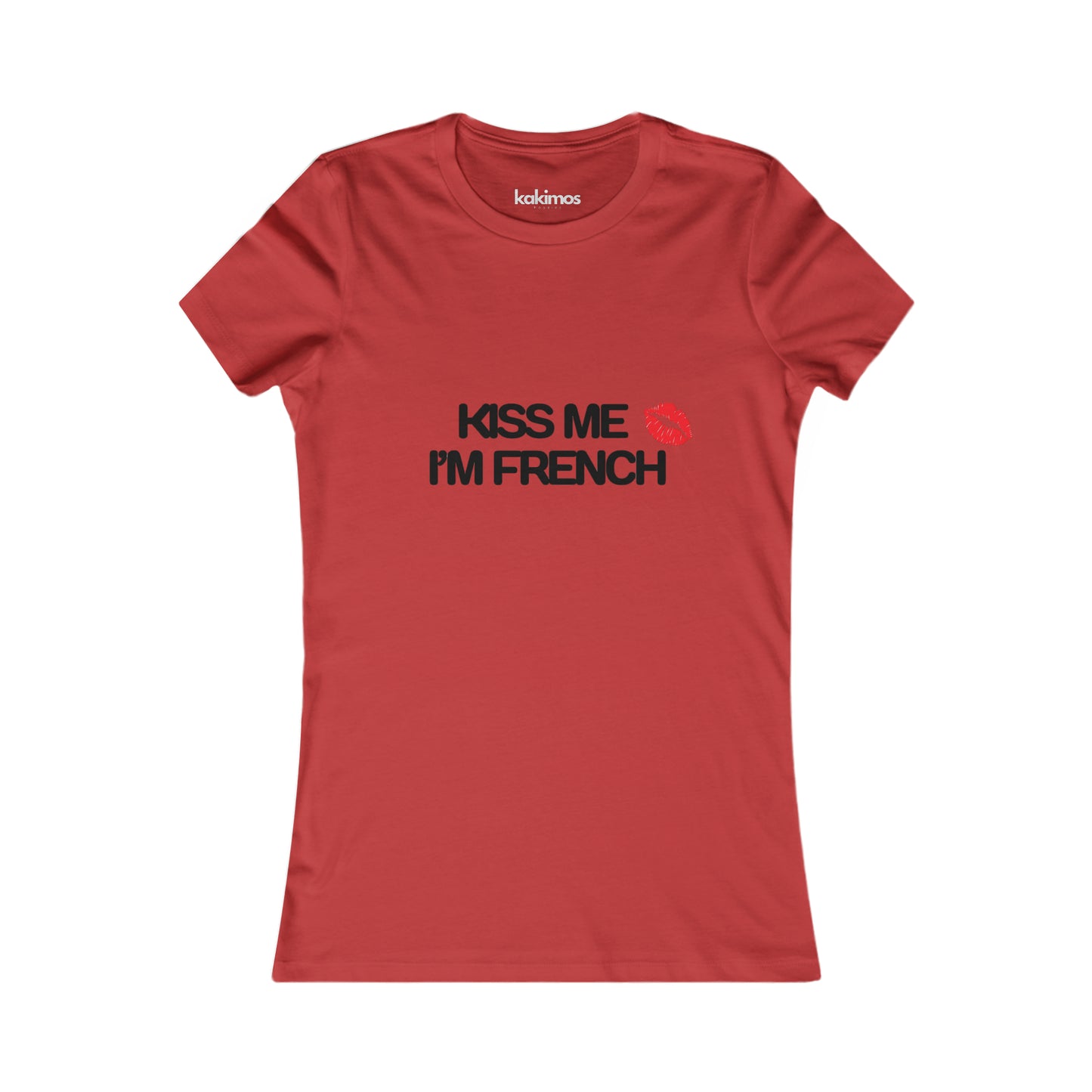 T-shirt Femme - Kiss me i'm french
